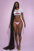MATCHING CHERRY TWO PIECE SWIM SET