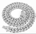 SILVER AND GOLD CUBAIN LINK CHAINS